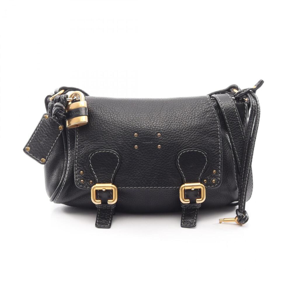 Chloé Chloe Mini Paddington Shoulder Bag/Handbag, Leather, Women's, Black